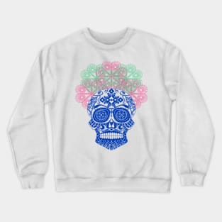 blue catrina calavera ecopop Crewneck Sweatshirt